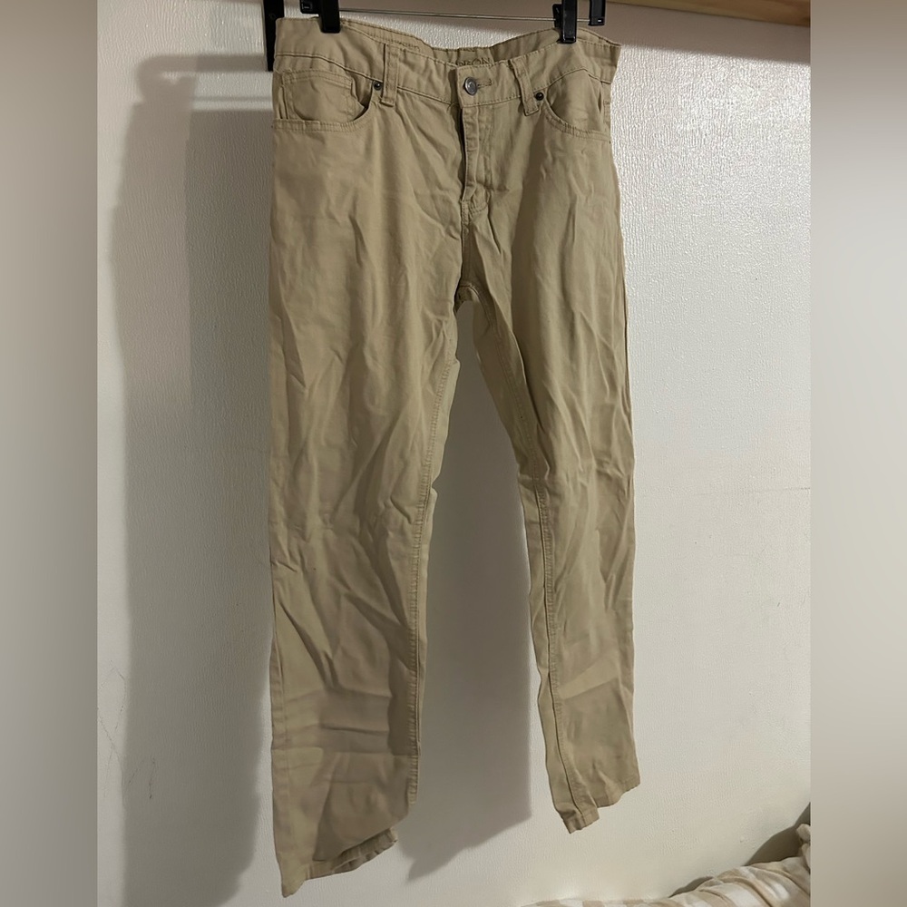 Khaki skinny jeans
